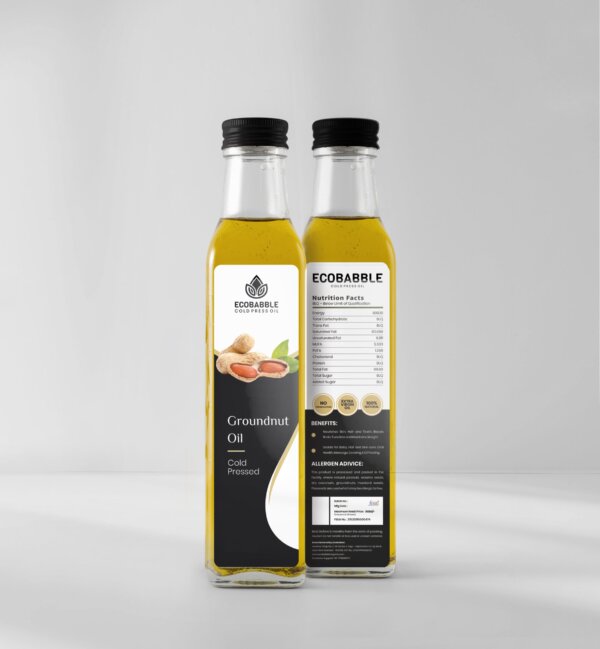 Ecobabble Wood Press Groundnut Oil